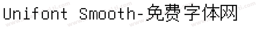 Unifont Smooth字体转换